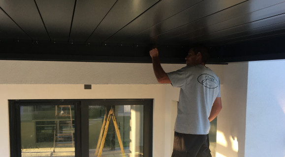 Lamellás pergola telepítése 3